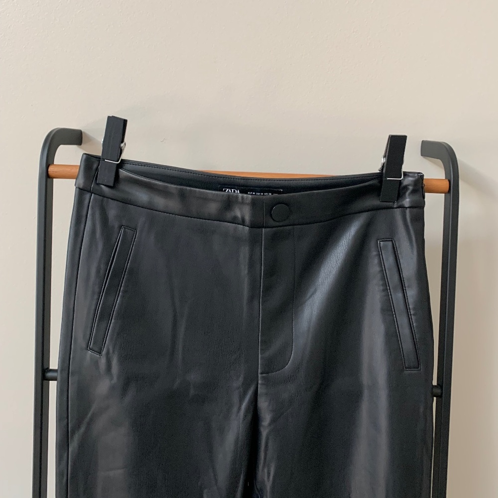 Zara Faux Leather Leggings